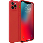 Bodycell Square Liquid Silicon Case iPhone 11 Pro Max Red - (04-00889)