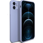 Bodycell Square Liquid Silicon Case iPhone 12 Light Blue - (04-00735)