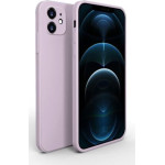 Bodycell Square Liquid Silicon Case iPhone 12 Light Violet - (04-00734)