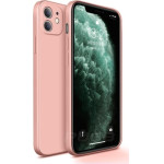 Bodycell Square Liquid Silicon Case iPhone 12 Pink - (04-00738)