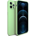 Bodycell Square Liquid Silicon Case iPhone 12 Pro Light Green - (04-00743)