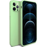 Bodycell Square Liquid Silicon Case iPhone 12 Pro Max Light Green - (04-00750)
