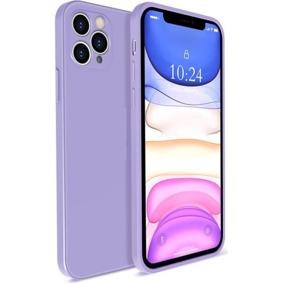 Bodycell Square Liquid Silicon Case iPhone 12 Pro Max Light Blue - (04-00749)