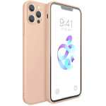 Bodycell Square Liquid Silicon Case iPhone 12 Pro Pink - (04-00745)