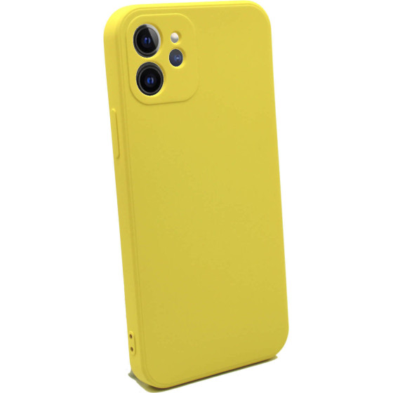 Bodycell Square Liquid Silicon Case iPhone 12 Pro Yellow - (04-00746)