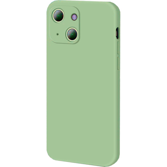 Bodycell Square Liquid Silicon Case iPhone 13 Light Green - (04-00265)