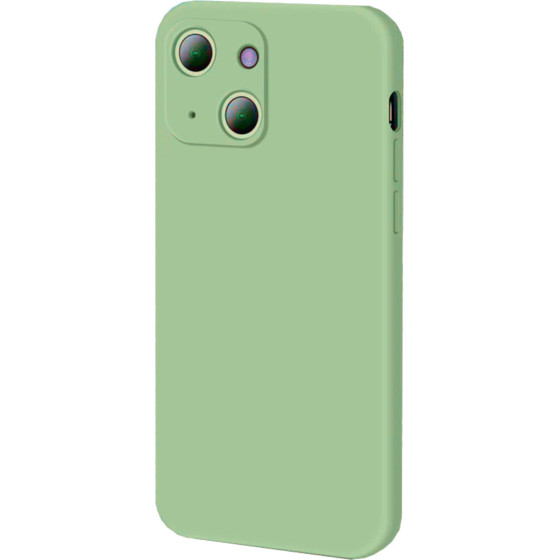 Bodycell Square Liquid Silicon Case iPhone 13 mini Light Green - (04-00545)