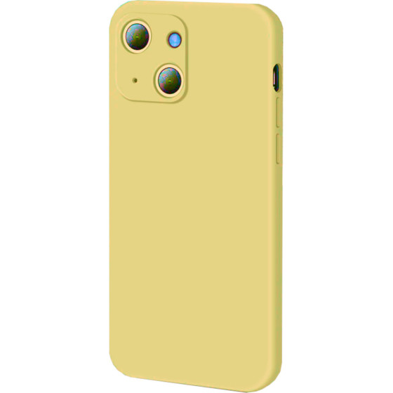 Bodycell Square Liquid Silicon Case iPhone 13 mini Yellow - (04-00555)