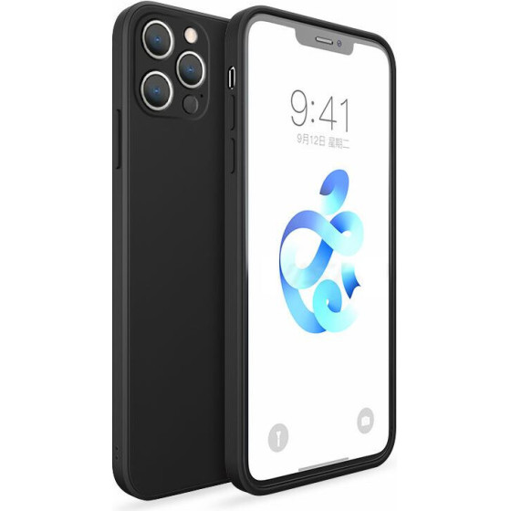 Bodycell Square Liquid Silicon Case iPhone 13 Pro Max Black - (04-00320)
