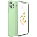 Bodycell Square Liquid Silicon Case iPhone 13 Pro Max Light Green - (04-00325)