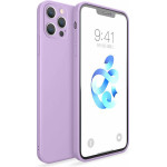 Bodycell Square Liquid Silicon Case iPhone 13 Pro Max Light Violet - (04-00326)