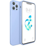 Bodycell Square Liquid Silicon Case iPhone 13 Pro Max Light Blue - (04-00321)