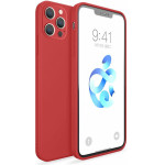 Bodycell Square Liquid Silicon Case iPhone 13 Pro Red - (04-00315)