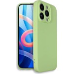Bodycell Square Liquid Silicon Case iPhone 14 Pro Max Light Green - (BS-00028)