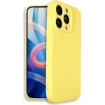 Bodycell Square Liquid Silicon Case iPhone 14 Pro Max Yellow - (BS-00032)
