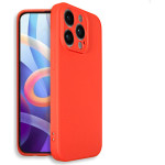 Bodycell Square Liquid Silicon Case iPhone 14 Pro Max Red - (BS-00031)