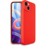Bodycell Square Liquid Silicon Case iPhone 14 Red - (BS-00006)