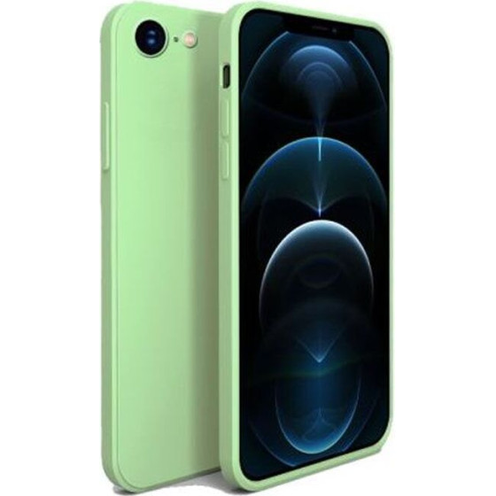 Bodycell Square Liquid Silicon Case iPhone 6/6s Light Green - (04-00703)