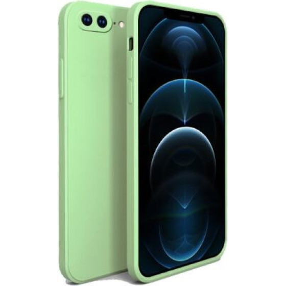 Bodycell Square Liquid Silicon Case iPhone 7/8 Plus Light Green - (04-00712)