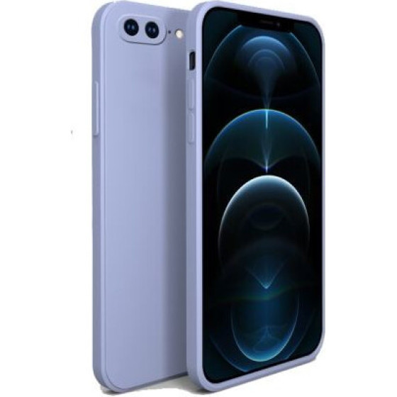 Bodycell Square Liquid Silicon Case iPhone 7/8 Plus Light Blue - (04-00711)