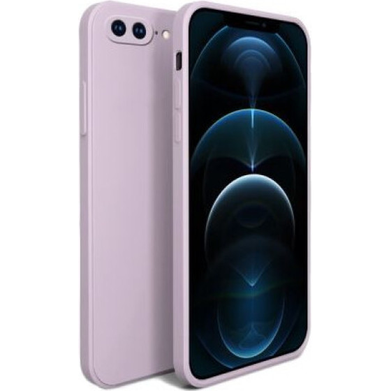 Bodycell Square Liquid Silicon Case iPhone 7/8 Plus Light Violet - (04-00710)