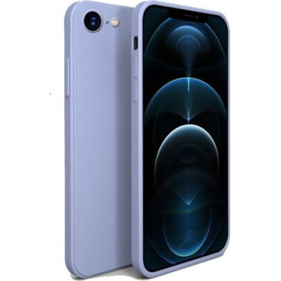 Bodycell Square Liquid Silicon Case iPhone 7/8/SE Light Blue - (04-00708)