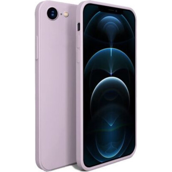 Bodycell Square Liquid Silicon Case iPhone 7/8/SE Light Violet - (04-00707)