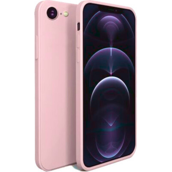 Bodycell Square Liquid Silicon Case iPhone 7/8/SE Pink - (04-00535)