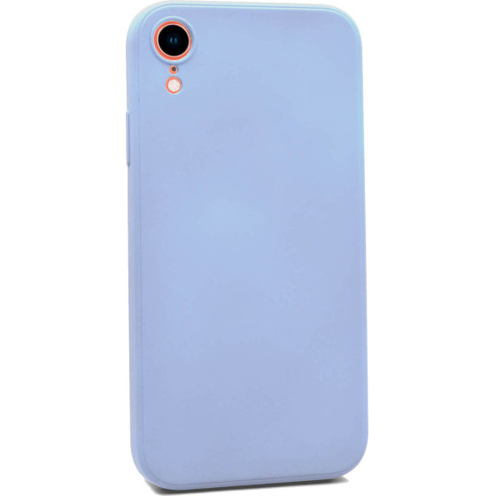 Bodycell Square Liquid Silicon Case iPhone XR Light Blue - (04-00717)