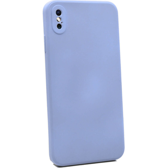 Bodycell Square Liquid Silicon Case iPhone XS MAX Light Blue - (04-00720)