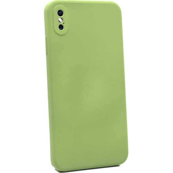 Bodycell Square Liquid Silicon Case iPhone XS MAX Light Green - (04-00721)
