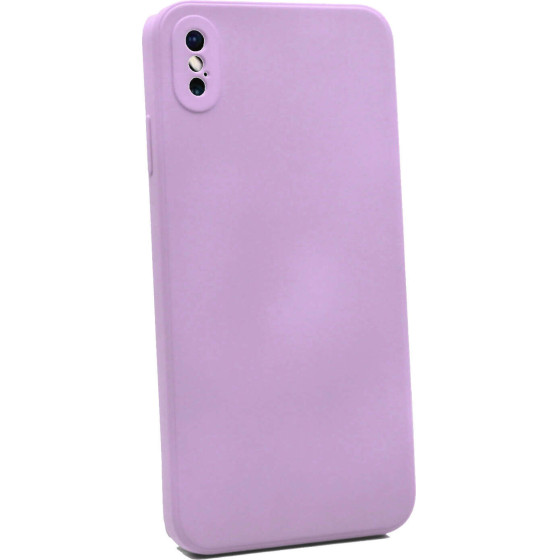 Bodycell Square Liquid Silicon Case iPhone XS MAX Light Violet - (04-00719)