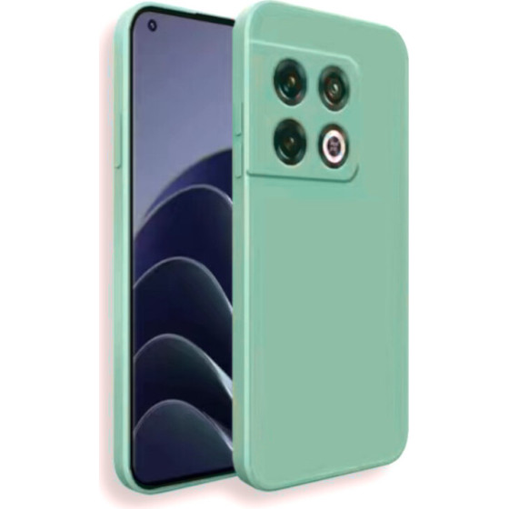 Bodycell Square Liquid Silicon Case Oneplus 10 Pro 5G Light Green - (BS-00034)