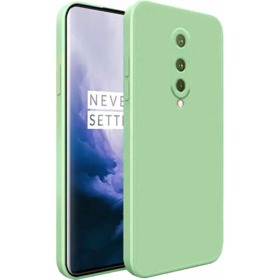 Bodycell Square Liquid Silicon Case Oneplus 8 Light Green - (04-00506)