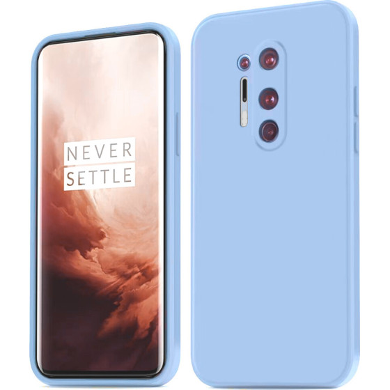 Bodycell Square Liquid Silicon Case Oneplus 8 Pro Light Blue - (04-00095)