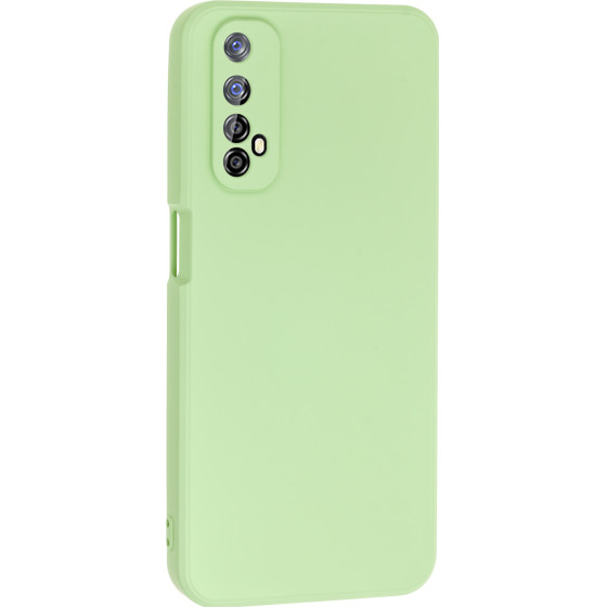 Bodycell Square Liquid Silicon Case Realme 7 4G Light Green - (04-00795)