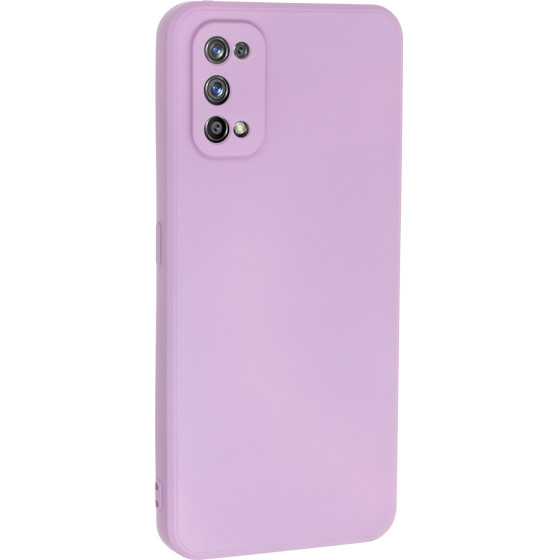 Bodycell Square Liquid Silicon Case Realme 7 Pro 4G Light Violet - (04-00796)