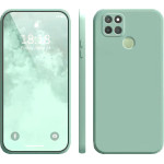 Bodycell Square Liquid Silicon Case Realme 7i/C12/C25/C25S Light Green - (04-00450)
