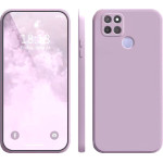 Bodycell Square Liquid Silicon Case Realme 7i/C12/C25/C25S Light Violet - (04-00456)