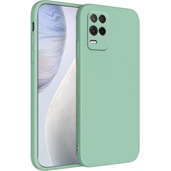 Bodycell Square Liquid Silicon Case Realme 8 5G Light Green - (04-00023)