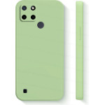 Bodycell Square Liquid Silicon Case Realme C21y/C25y Light Green - (04-00915)