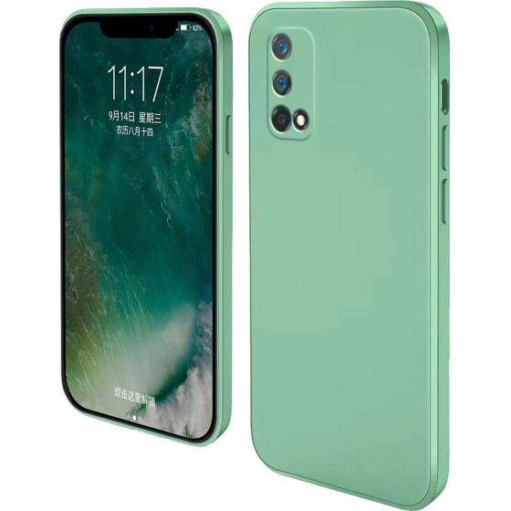 Bodycell Square Liquid Silicon Case Realme GT 5G Master Edition Light Green - (04-00501)