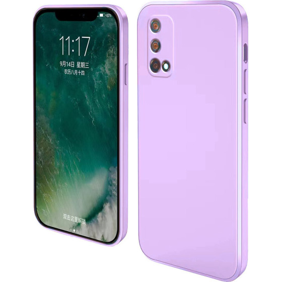 Bodycell Square Liquid Silicon Case Realme GT 5G Master Edition Light Violet - (04-00505)