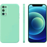 Bodycell Square Liquid Silicon Case Realme X7 5G/Q2 Pro 5G Light Green - (04-00921)