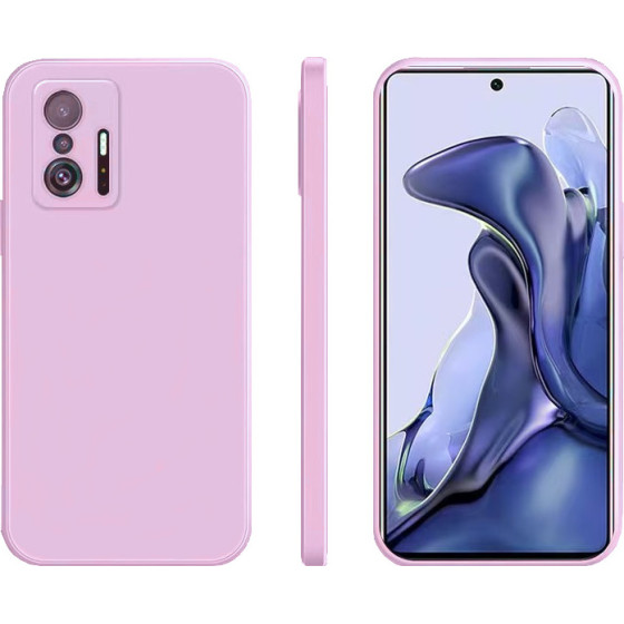 Bodycell Square Liquid Silicon Case Xiaomi 11T/11T Pro Light Violet - (04-00925)