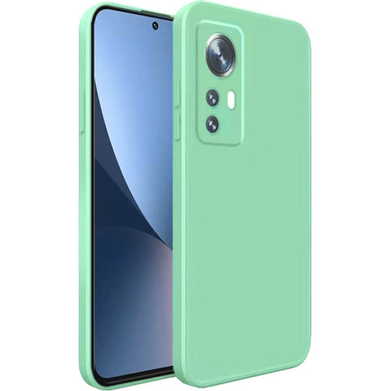Bodycell Square Liquid Silicon Case Xiaomi 12 Pro 5G Light Green - (04-00930)