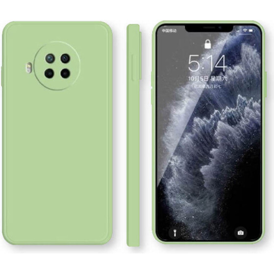 Bodycell Square Liquid Silicon Case Xiaomi Mi 10T Lite/Note 9 Pro 5G/Mi 10i Light Green - (04-00936)