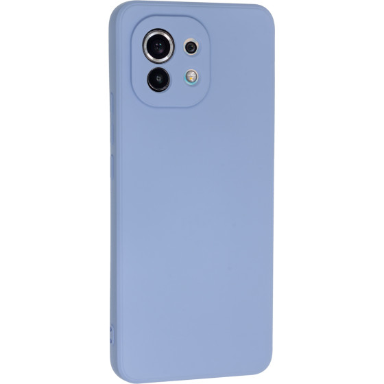 Bodycell Square Liquid Silicon Case Xiaomi Mi 11 Light Blue - (04-00785)