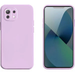 Bodycell Square Liquid Silicon Case Xiaomi Mi 11 Lite 4G/5G Light Violet - (04-00940)