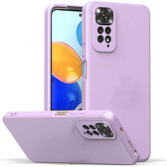 Bodycell Square Liquid Silicon Case Xiaomi Note 11 Pro Plus 5G Light Violet - (04-00946)